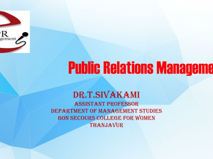 public relations management n.w