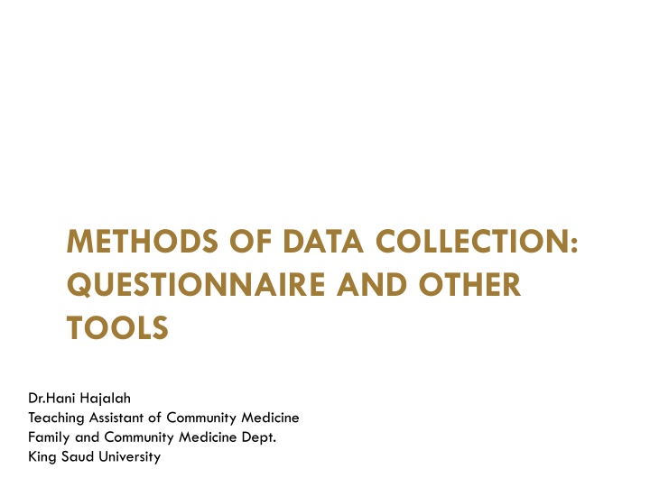 methods of data collection questionnaire n.w