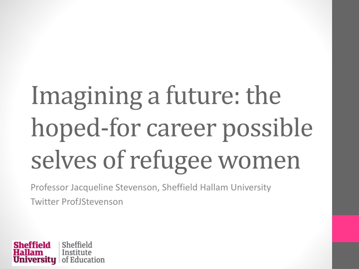 imagining a future the hoped for career possible n.w