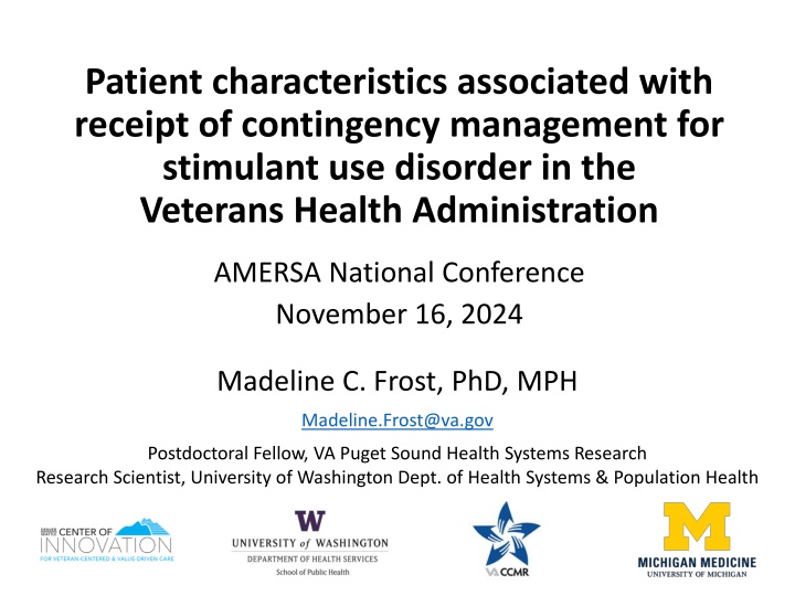 patient characteristics associated with receipt n.w