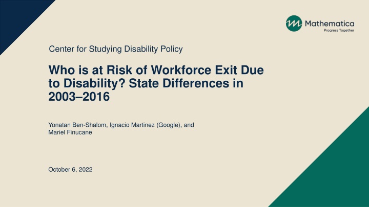 center for studying disability policy n.w