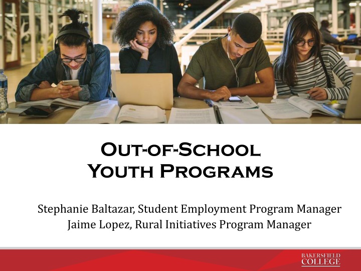 out of school youth programs n.w