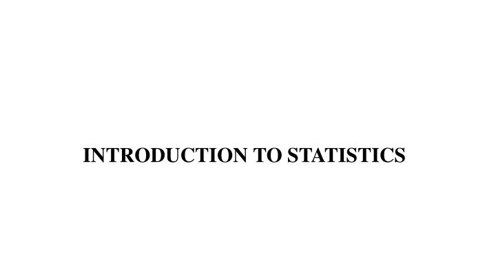 introduction to statistics n.w