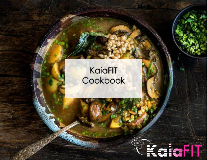 kaiafit cookbook n.w