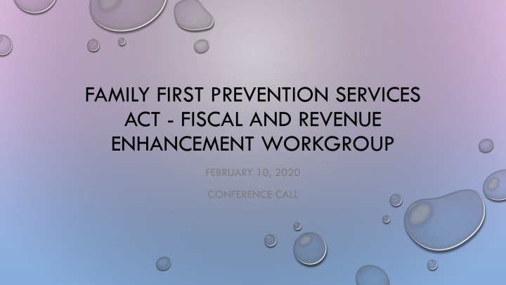 family first prevention services act fiscal n.w