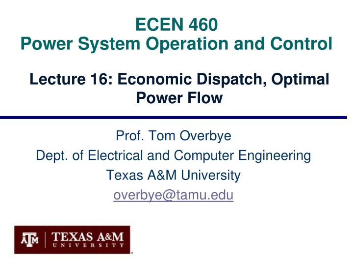 ecen 460 n.w