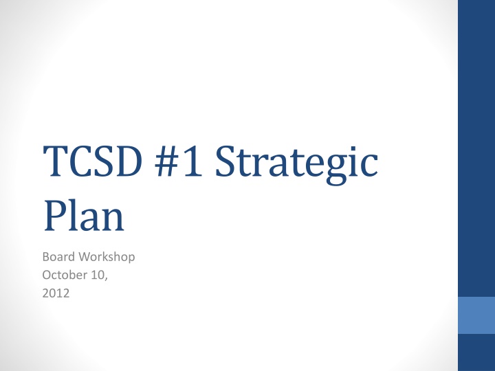tcsd 1 strategic plan n.w