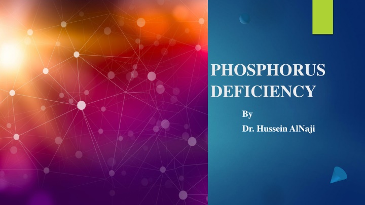 phosphorus deficiency n.w