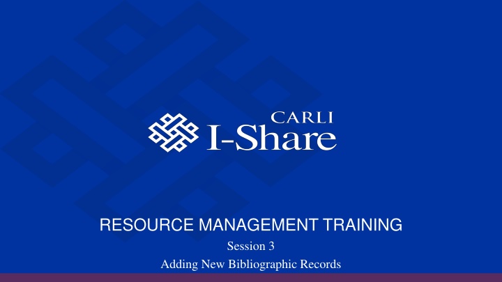 resource management training session 3 adding n.w