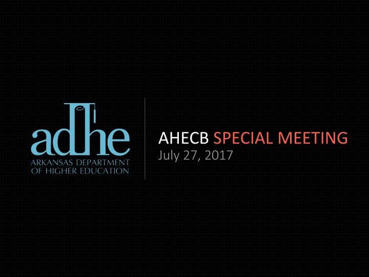 ahecb special meeting n.w