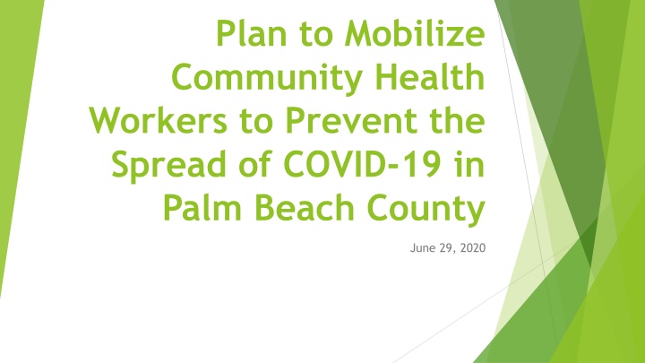 plan to mobilize community health workers n.w