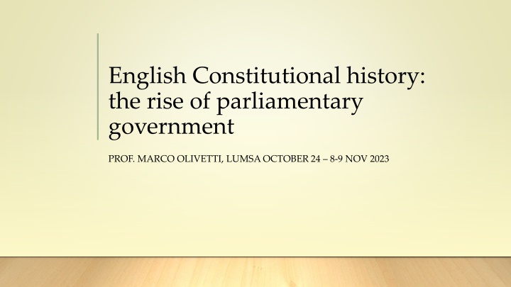 english constitutional history the rise n.w
