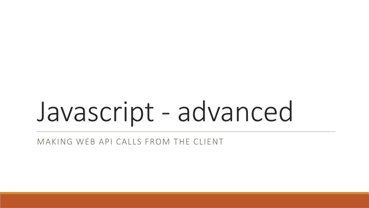 javascript advanced n.w