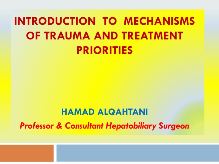 introduction to mechanisms of trauma n.w