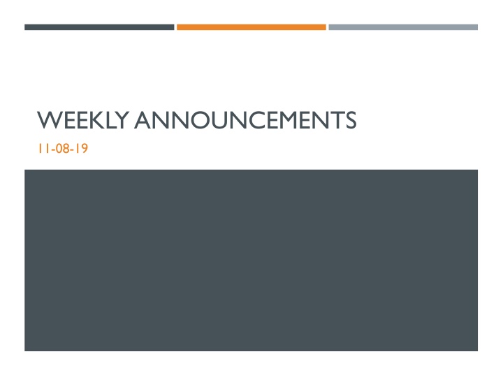 weekly announcements 11 08 19 n.w