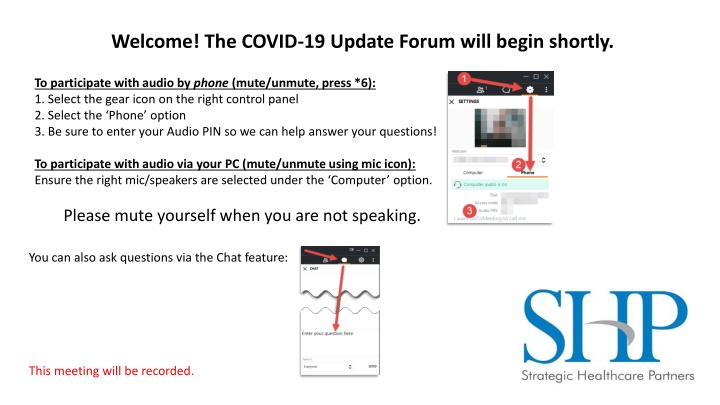 COVID-19 Update Forum Details