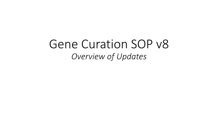 gene curation sop v8 overview of updates n.w