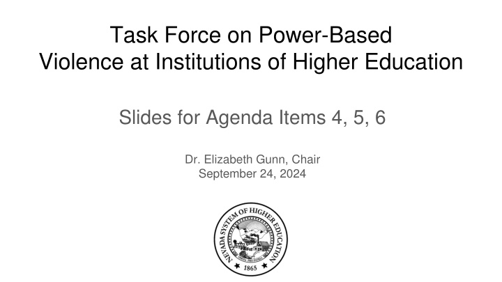 task force on power based violence n.w