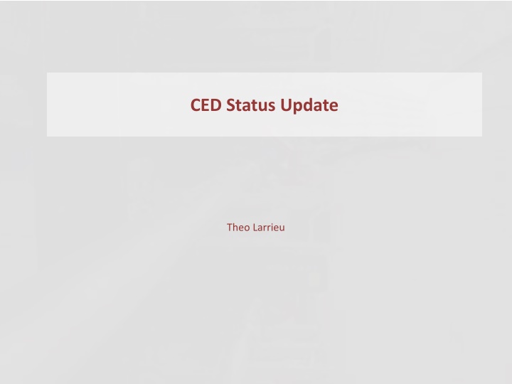 ced status update n.w