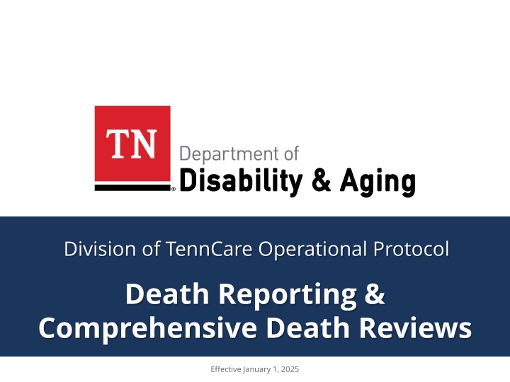 division of tenncare operational protocol n.w