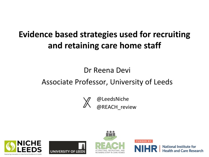evidence based strategies used for recruiting n.w