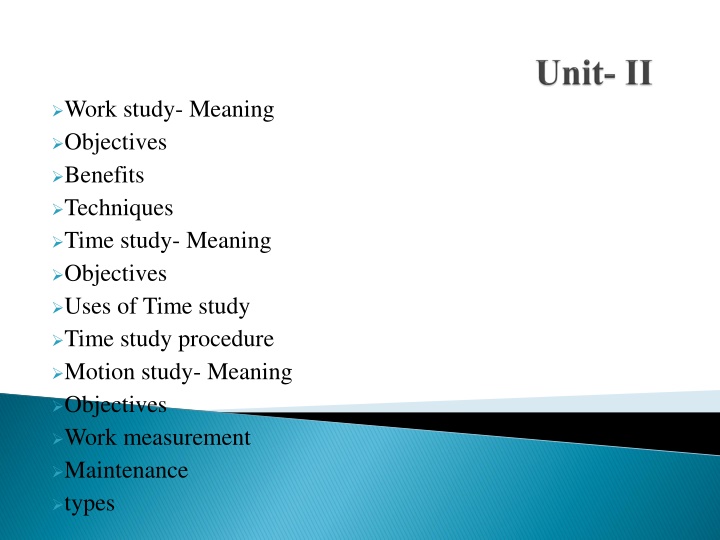 work study meaning objectives benefits techniques n.w