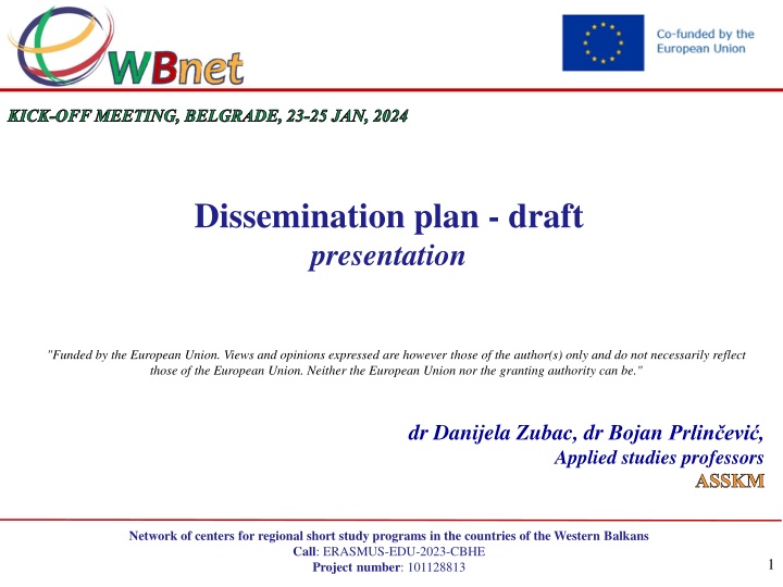 kick off meeting belgrade 23 25 jan 2024 n.w