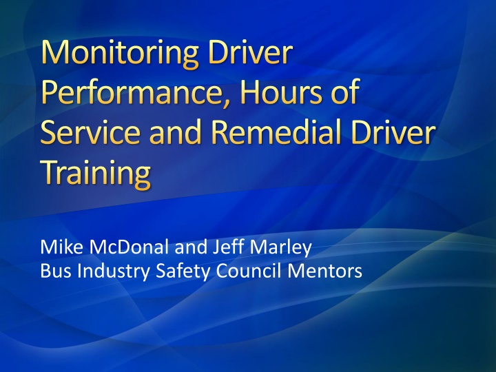 monitoring driver performance hours of service n.w
