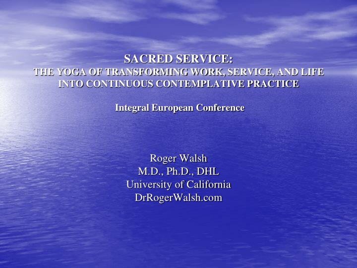 sacred service n.w