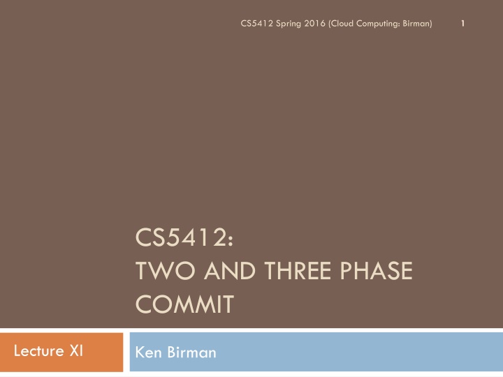 cs5412 spring 2016 cloud computing birman n.w