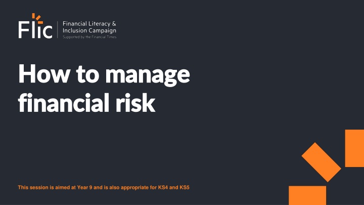 Managing Financial Risk for Young People