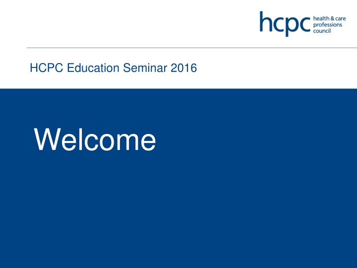hcpc education seminar 2016 n.w