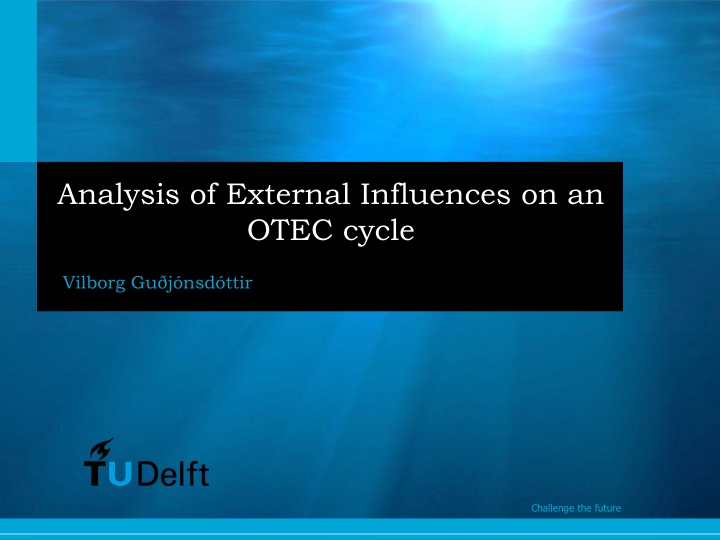 analysis of external influences on an otec cycle n.w