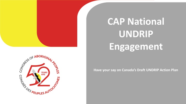 cap national undrip engagement n.w