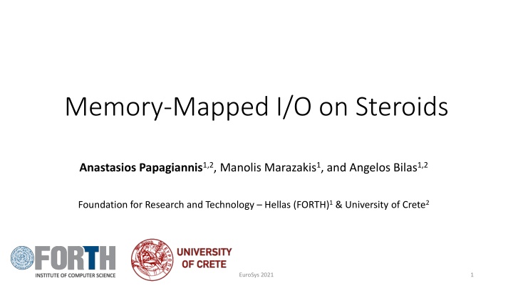 memory mapped i o on steroids n.w