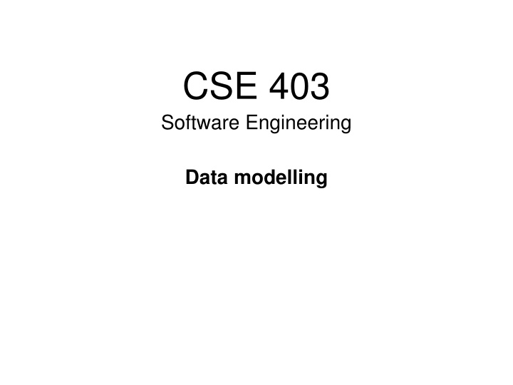 cse 403 software engineering n.w
