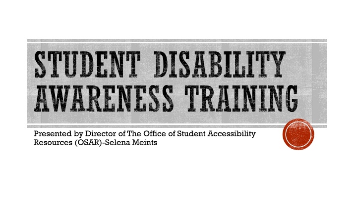 student disability awareness training n.w