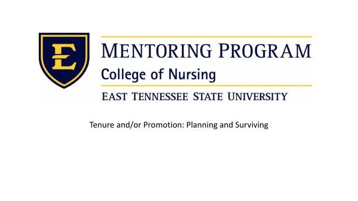 tenure and or promotion planning and surviving n.w