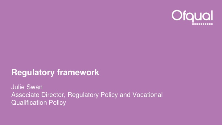 regulatory framework n.w