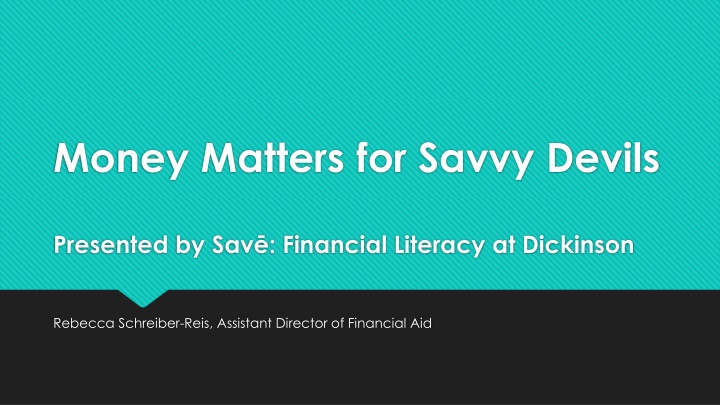 money matters for savvy devils n.w