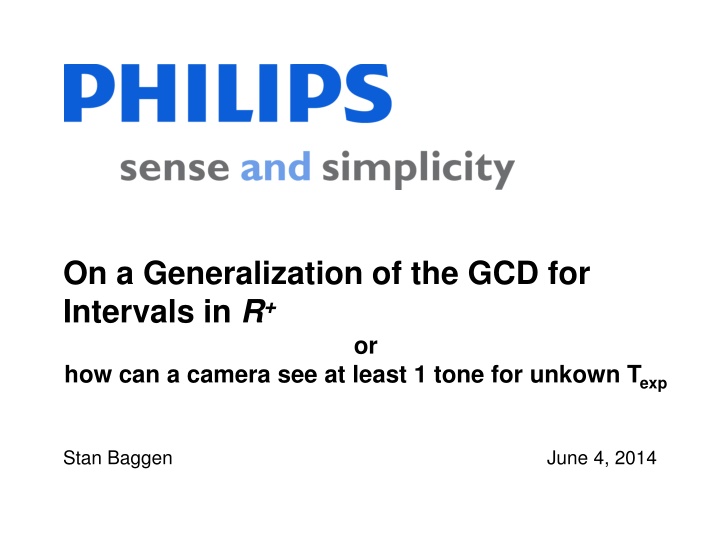 on a generalization of the gcd for intervals in r n.w