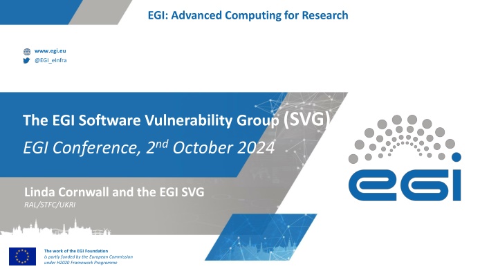 egi advanced computing for research n.w