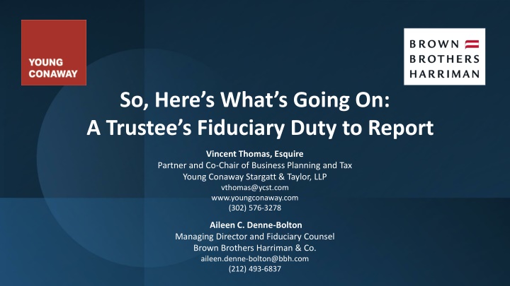 so here s what s going on a trustee s fiduciary n.w