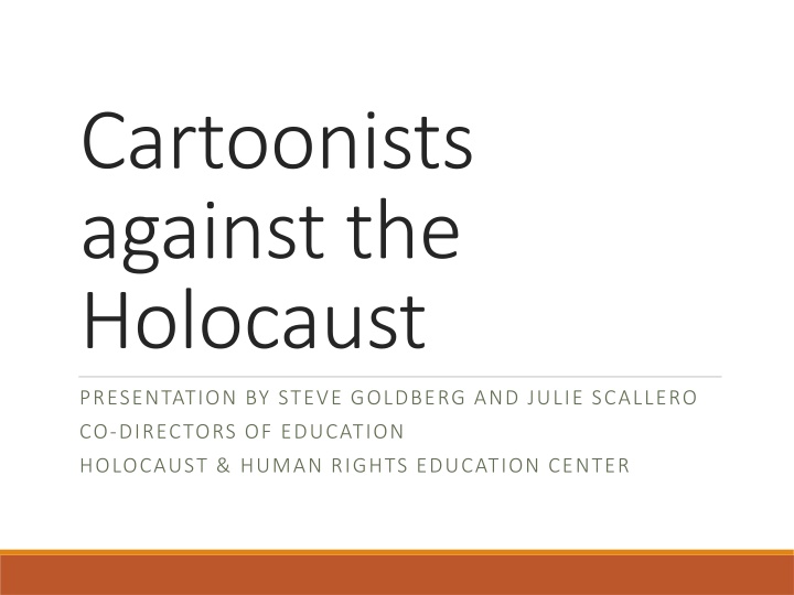cartoonists against the holocaust n.w