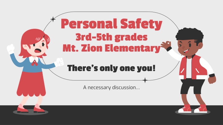 personal safety 3rd 5th grades mt zion elementary n.w