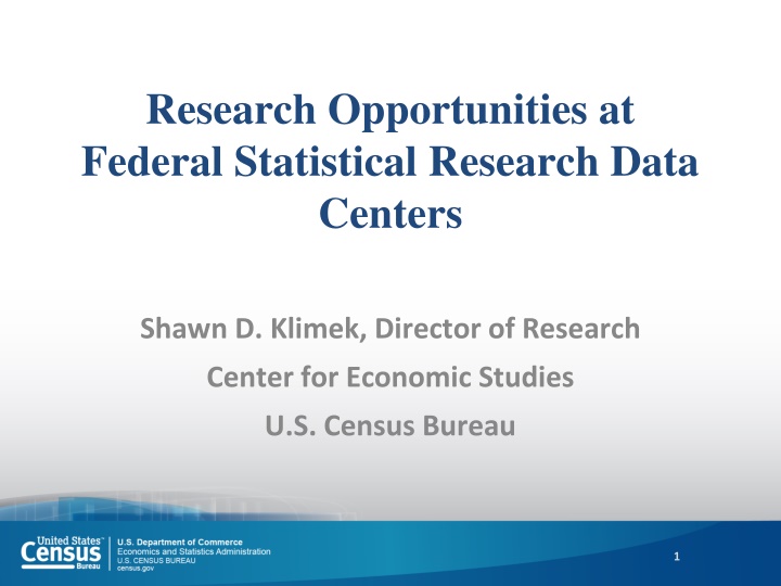research opportunities at federal statistical n.w