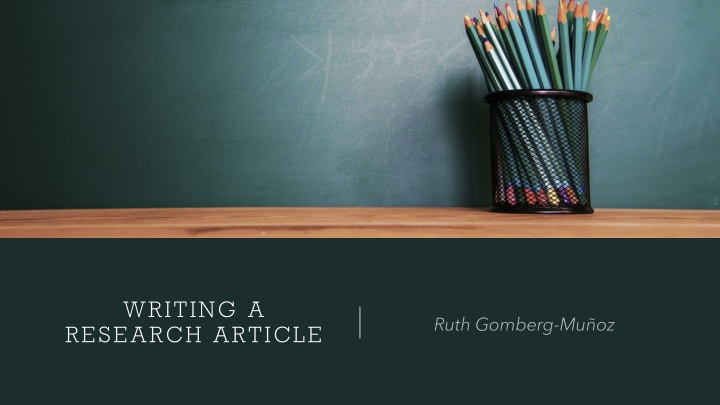 writing a research article n.w