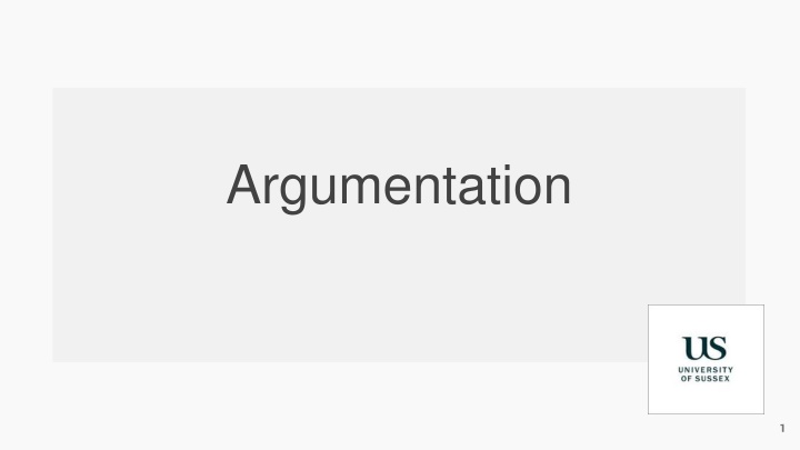 argumentation n.w