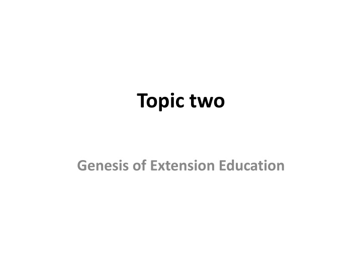 topic two n.w