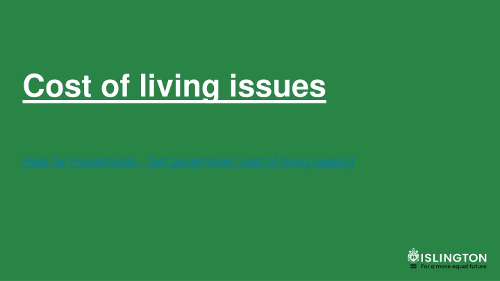 cost of living issues n.w